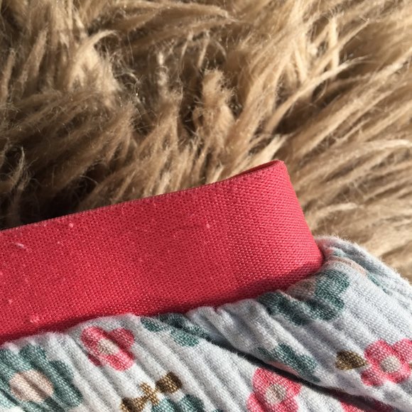 PetitBateau pink & grey floral skirt w/pockets - size 5G - Picture 8 of 9